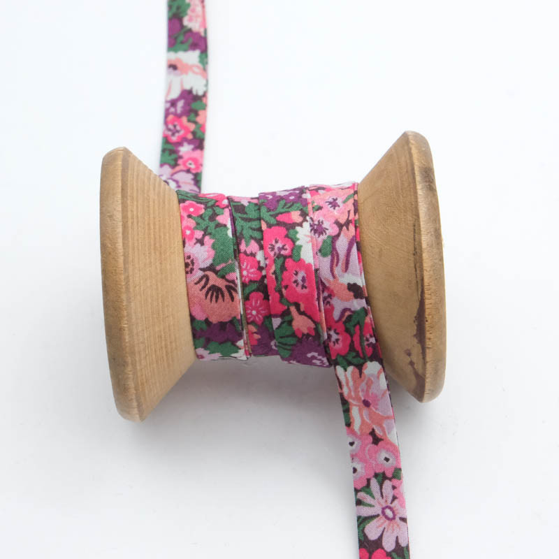 Liberty Fabrics Thorpe Hill Pink Bias Tape - Maison Klem